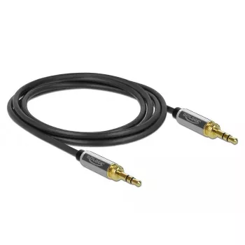 Audiokabel DeLOCK 85785 1m 3,5mm zwart grijs