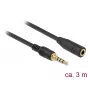 Audiokabel DeLOCK 85633 3m 3,5mm zwart