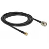 Coaxkabel DeLOCK 89506 CFD200 2,5 m TNC SMA zwart