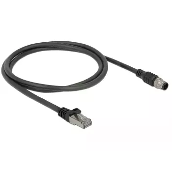 Netwerkkabel DeLOCK 84922 RJ-45 M12 Cat5e 1 m zwart