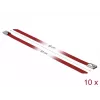 Kabelbinder DeLOCK 18784 staal rood 500 mm 10 stuks