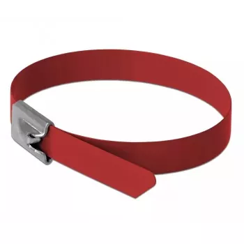 Kabelbinder DeLOCK 18784 staal rood 500 mm 10 stuks