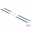 Kabelbinder DeLOCK 18796 staal blauw 500 mm 10 stuks