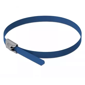 Kabelbinder DeLOCK 18796 staal blauw 500 mm 10 stuks