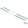 Kabelbinder DeLOCK 18803 roestvrij staal groen 400 mm 10 stuks