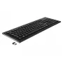 Toetsenbord DeLOCK 12671 Office RF draadloos QWERTZ Duits zwart