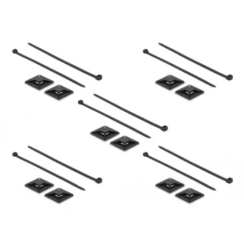 Kabelbindermontage DeLOCK 18675 zwart nylon 10 stuks