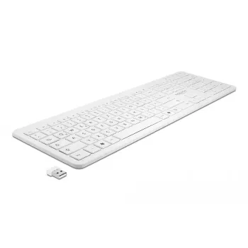 Toetsenbord DeLOCK 12014 RF draadloos QWERTZ Duits wit