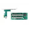 DeLOCK riser card PCI Express x1 naar 2 x PCI 32 Bit slot 60 cm kabel