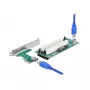 DeLOCK riser card PCI Express x1 naar 2 x PCI 32 Bit slot 60 cm kabel