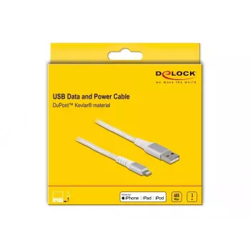 DeLOCK USB-data- en oplaadkabel voor iPhone iPad iPod 3 m Lightning