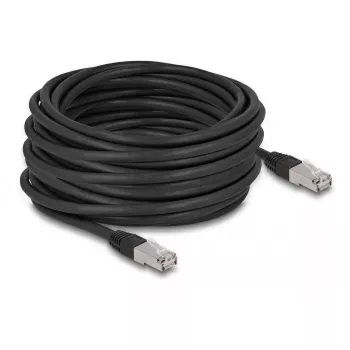 Netwerkkabel DeLOCK RJ45 Cat.6A S/FTP 15 m zwart