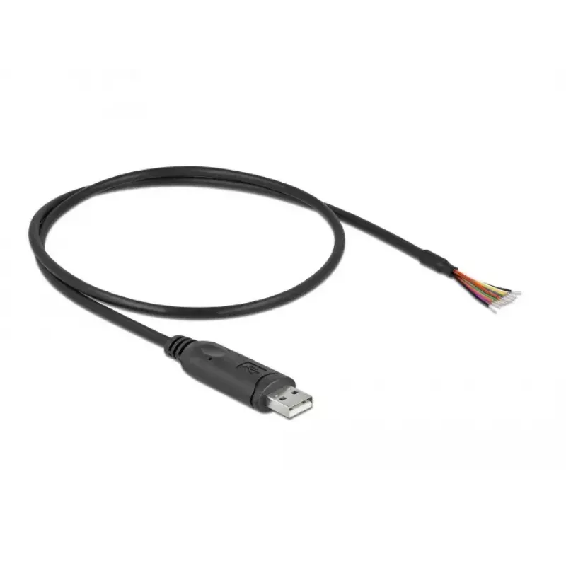 Adapterkabel USB 2.0 Type-A naar serieel RS-232 DeLOCK 90415