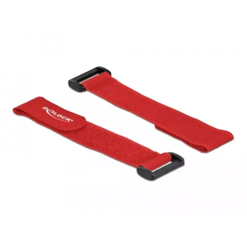 Klittenbandkabelbinder DeLOCK 19532 rood 5 stuks