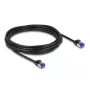 Netwerkkabel DeLOCK RJ45 Cat.6A S/FTP plat 5 m zwart
