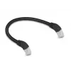 Netwerkkabel DeLOCK RJ45 Cat.6A S/FTP 45° naar beneden 0,25 m zwart