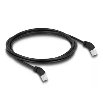 Netwerkkabel DeLOCK RJ45 Cat.6A S/FTP 2 m zwart