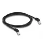 Netwerkkabel DeLOCK RJ45 Cat.6A S/FTP 2 m zwart