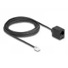 DeLOCK telefoonkabel RJ11-stekker naar RJ45-bus zwart 5 m