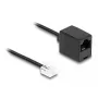 DeLOCK telefoonkabel RJ11-stekker naar RJ45-bus zwart 5 m