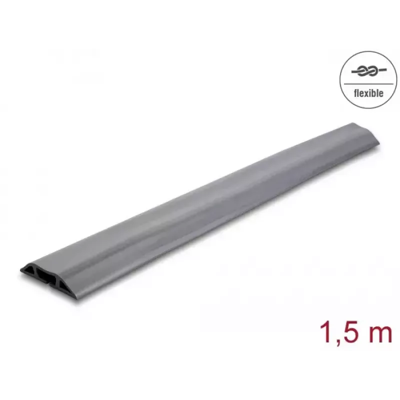 Kabelgoot DeLOCK 20733 vloer grijs 70mm x 13mm x 1,5m