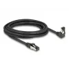 Netwerkkabel DeLOCK RJ45 Cat.8.1 90° haaks / recht 3 m zwart
