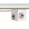DeLOCK 11502 stroomverlenging 1,5 m 3 AC-stopcontacten binnen wit