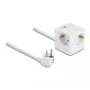 DeLOCK 11502 stroomverlenging 1,5 m 3 AC-stopcontacten binnen wit