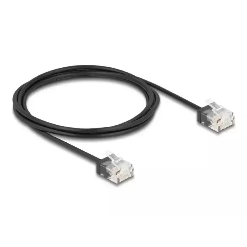 DeLOCK netwerkkabel RJ45 Cat.6 UTP ultra slank 2 m zwart