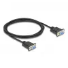 DeLOCK 86824 seriële kabel zwart 2 m DB-9