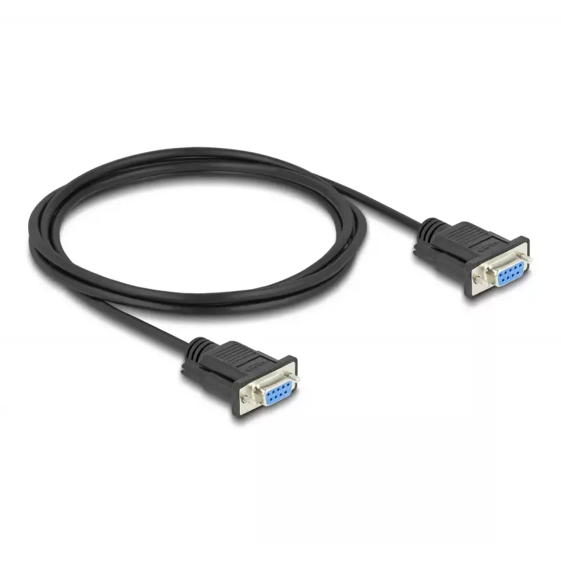 DeLOCK 86824 seriële kabel zwart 2 m DB-9