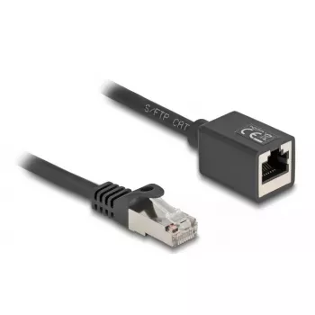 Netwerkkabel DeLOCK 88052 RJ-45 Cat6a 0,5 m zwart