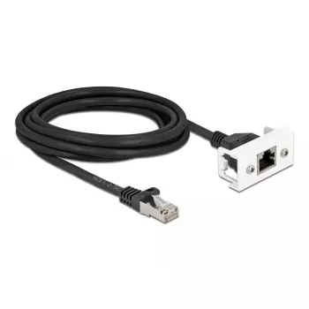 DeLOCK netwerk-verlengkabel Cat.6A 3m S/FTP RJ45 zwart