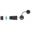 DeLOCK 86701 Waterdichte RJ45 female-naar-female Cat.6A-koppeling met dop, zwart