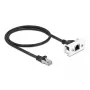Netwerkkabel DeLOCK Easy 45 module RJ45 S/FTP Cat.6A 0,5 m zwart