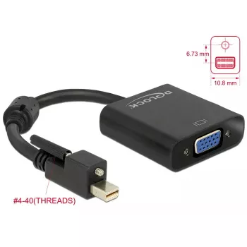 Videokabel-adapter DeLOCK 62641 Mini DisplayPort naar VGA 0,25 m