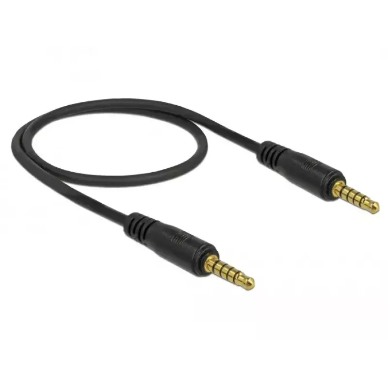 Audiokabel DeLOCK 85695 0,5 m 3,5 mm zwart
