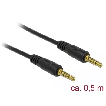 Audiokabel DeLOCK 85695 0,5 m 3,5 mm zwart
