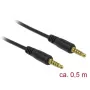 Audiokabel DeLOCK 85695 0,5 m 3,5 mm zwart