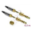Audiokabel DeLOCK 85784 0,5 m 3,5 mm zwart grijs