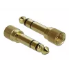 Audiokabel DeLOCK 85784 0,5 m 3,5 mm zwart grijs
