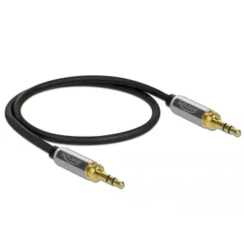 Audiokabel DeLOCK 85784 0,5 m 3,5 mm zwart grijs