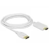 Videokabel-adapter DeLOCK 83819 3m DisplayPort HDMI wit