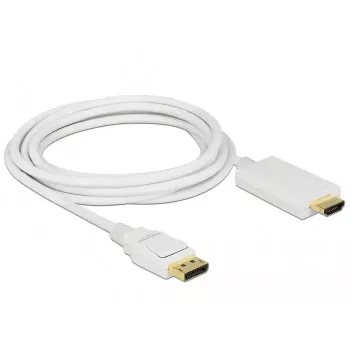 Videokabel-adapter DeLOCK 83819 3m DisplayPort HDMI wit