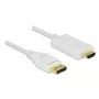 Videokabel-adapter DeLOCK 83819 3m DisplayPort HDMI wit