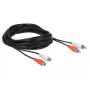 Audiokabel DeLOCK 85807 5m 2 x cinch zwart rood wit