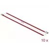 Kabelbinder DeLOCK 18777 roestvrij staal rood 200 mm 10 stuks