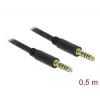 Audiokabel DeLOCK 85790 0,5 m 4,4 mm zwart