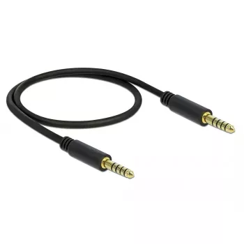 Audiokabel DeLOCK 85790 0,5 m 4,4 mm zwart