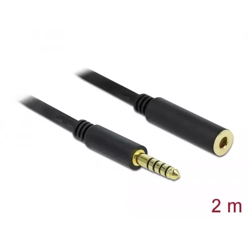 Audiokabel DeLOCK 85797 2m 4,4 mm zwart
